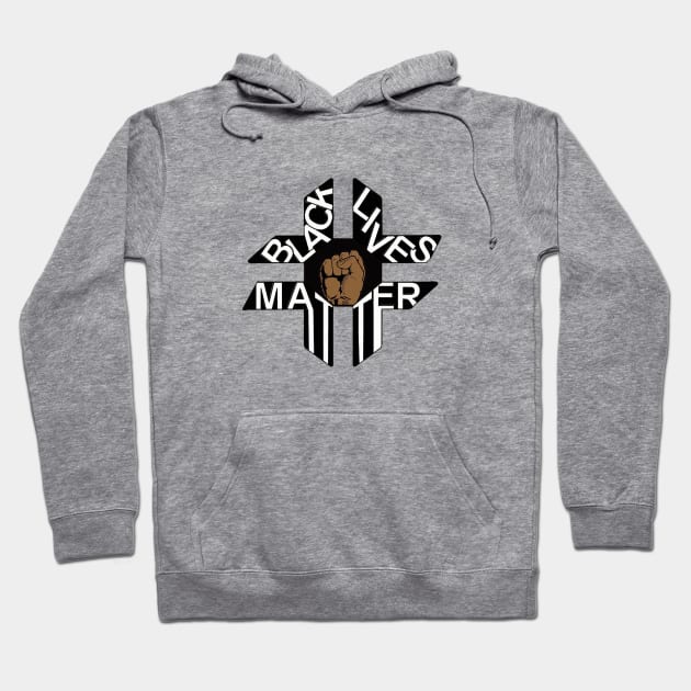 Black Lives Matter hashtag Hoodie by Skrolla Life